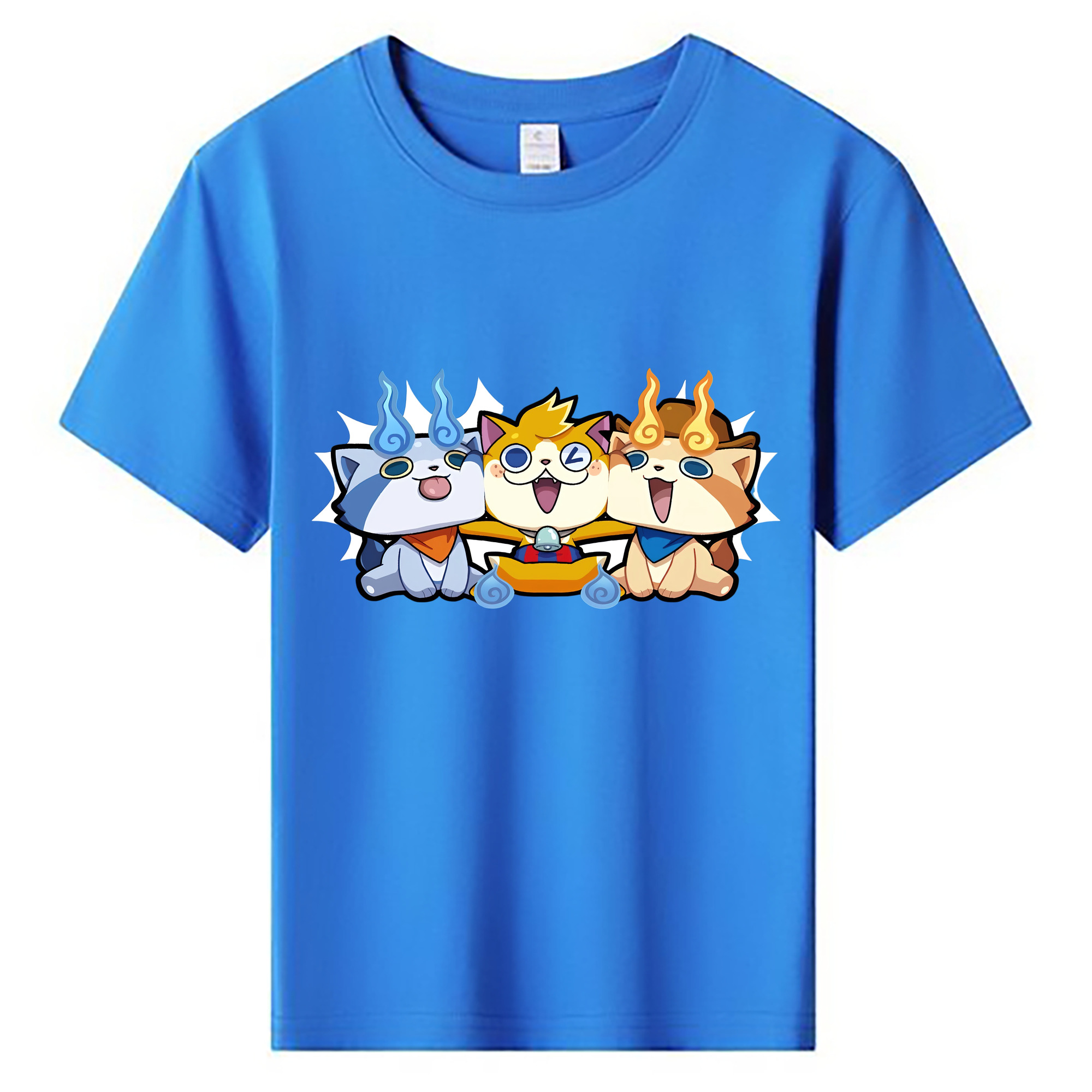 （画像用） 妖怪ウォッチ Yo-kai Watch 綿100％キッズTシャツ（フロントプリント）
